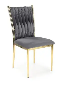 Scaun tapitat K436 Velvet Gri – h94 cm