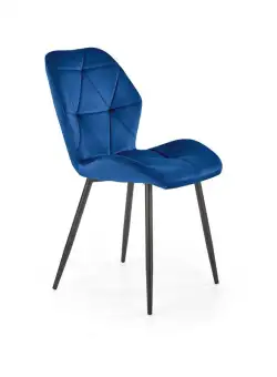 Scaun tapitat K453 velvet bleumarin