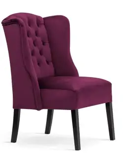 Scaun tapitat Weronica burgundy – H101 cm