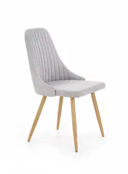Scaun textil K285 gri deschis - H 85 cm