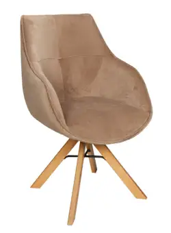 Scaun Vegas Rotativ, Lemn Stejar, Smoke Oak, Gina Brown