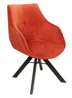 Scaun Vegas Rotativ Negru Si Gina Brick