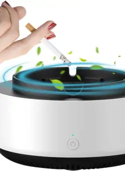 Scrumiera electrica inteligenta, cu aspiratie