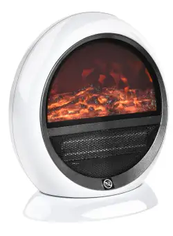 Semineu electric cu efect flacara, rotativ si portabil, incalzitor cu acoperire 10-15m² HOMCOM | Aosom RO