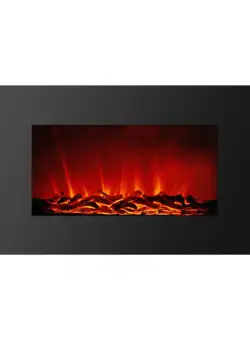 semineu electric de perete - radiator + LED - 91 x 15 x 56 cm