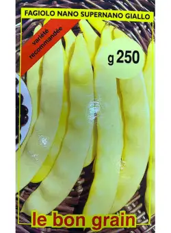 Seminte fasole galbena, lata Super Nano Giallo 250 gr, Le Bon Grain