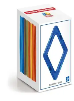 Set 12 piese de constructie, DANTE, Multicolor