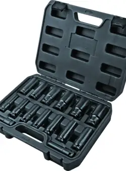 Set 15 chei tubulare lungi de impact 1 2 10-32mm TMP Top Master Pro