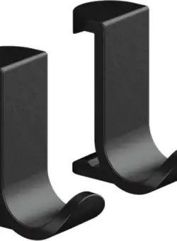 Set 2 agatatori Hansgrohe WallStoris cu fixare pe bara suport negru mat