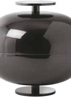 Set 2 boluri decorative Sambonet Centerpiece design Gio Ponti d 24cm negru