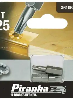 Set 2 buc T25 Black+Decker X61063 TORX