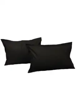 Set 2 fete de perna 50 x 70 cm Yuny Mally Home, Bumbac, Negru