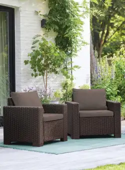 Set 2 fotolii gradina brown Keter California