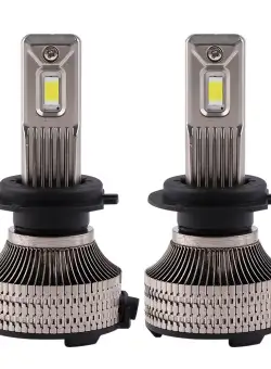 Set 2 LED-uri Auto Techstar® P30, H7, 80w, 14000 Lumeni, 6500K, AUTO, 12-24 Volti, CSP, Canbus, Miez Cupru, Radiator Aluminiu