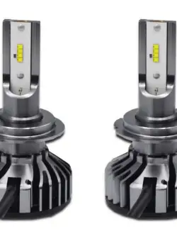 Set 2 LED-uri Auto Techstar® P8, H7, 40w, 4000 Lumeni, 6500K, AUTO, 12-24 Volti, ZES, Canbus, Miez Cupru, Radiator Aluminiu