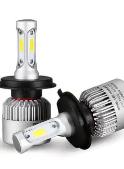 Set 2 LED-uri Auto Techstar® S2, H4, 36w, 4000 Lumeni, 6500K, AUTO, 12-24 Volti, COB, Canbus