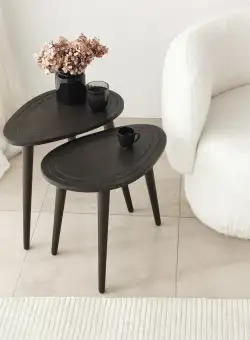 Set 2 mese de cafea Sweet antracit