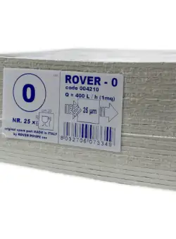Set 25 placi filtrante Rover 0 20x20, filtrare vin grosiera (vin foarte tulbure)
