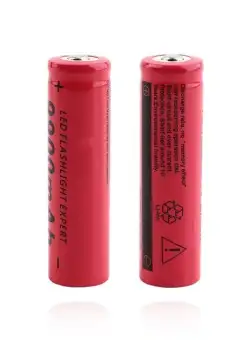 Set 2x Acumulator 18650 3,7V MRG MMMC,6800 mAh, Li-ion, Reincarcabil, Rosu C1014