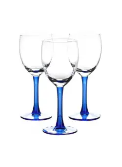 Set 3 pahare vin rosu Libbey Clarity Indigo 240 ml