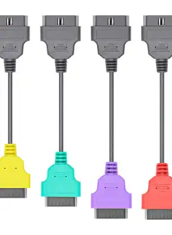 Set 4 Cabluri Adaptoare Auto Fiat, la OBD2 16 Pin