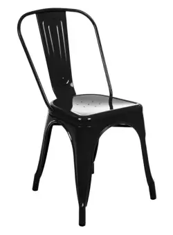 Set 4 scaune Hugo negru H85 cm