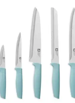 Set 5 cutite inox cu maner colorat Amefa Sphere