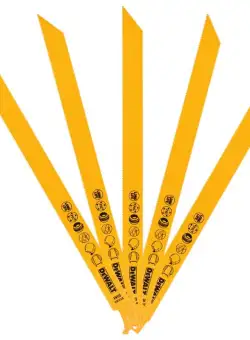 Set 5 lame fierastrau orizontal DeWALT DT2384 metal tabla tevi profile 3mm