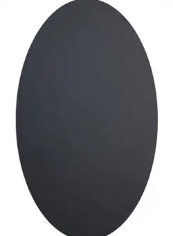 Set 8 etichete ovale autoadezive tip tabla de scris Securit 4 7x8x0 004cm negru