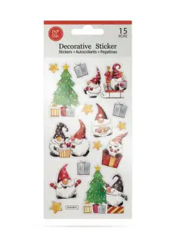 Set autocolante din spuma - motive de Craciun - 2 tipuri