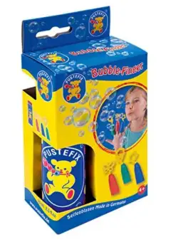 Set baloane de sapun cu 3 forme pentru degete si tub, 70 ml