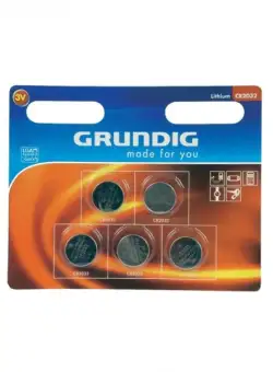 Set baterii Grundig 8711252141435, 5 bucati, 3V, 200 mAh