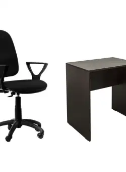 Set birou 70 ALMA, sonoma inchis, 70x50x75 cm si scaun de birou GOLF LX, 47x57x102 115 cm