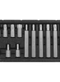 Set biti YATO, torx, cu gaura, 15buc