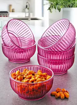 Set bolur, Liliac, 10x5x10 cm