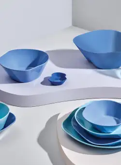 Set boluri, Turcoaz, 18x10x18 cm