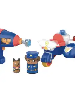 Set Bormasina Magica - Motocicleta de politie 14 piese, Educational Insights