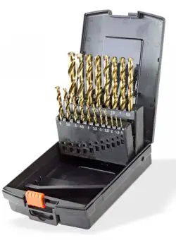 Set burghie HSS pentru metal acoperite cu cobalt Dema 18488, O1-10 mm, 19 piese