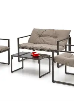 Set canapea + 2 fotolii + masa de cafea Shark