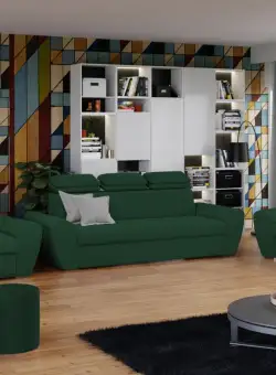 Set Canapea si Fotolii Barini Verde