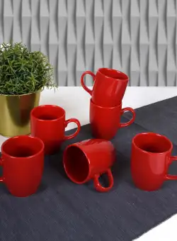 Set cani, Roșu, 9 cm