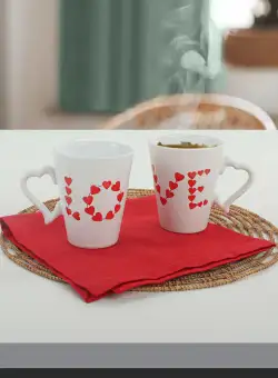 Set cani Set, Roșu, 22x19x16 cm