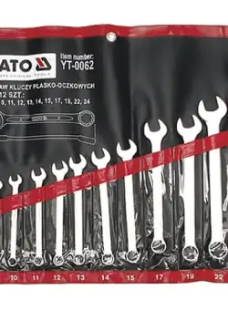 Set Chei Combinate YATO, CR-V, 8 - 24mm, 12 buc