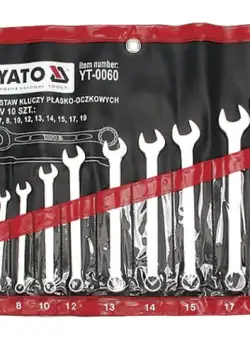 Set chei combinate YATO, CrV, 6 - 19mm, 10buc
