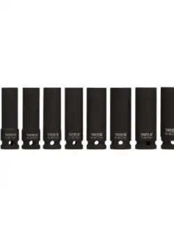 Set chei tubulare YATO, de impact, adanci, 10 - 24mm, 1 2, 11buc