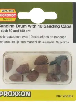 Set cilindri conici de slefuire Proxxon 28987, O9 mm, granulatie K120, 11 piese