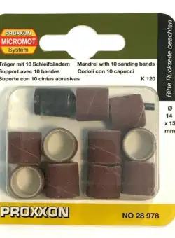 Set cilindri de slefuire Proxxon 28978, O14 mm, granulatie K120, 11 piese
