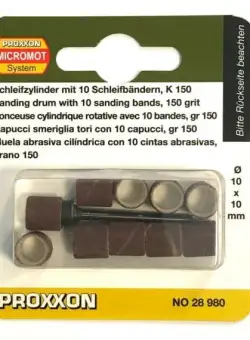 Set cilindri de slefuire Proxxon 28980, O10 mm, granulatie K150, 11 piese