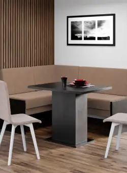 Set Coltar Bucatarie Smart Blur 4/Pal Wenge + Masa + 2 Scaune Rosa Rino 6