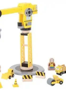 Set constructie BigJigs BJT200 Macara, 13 piese
